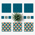 Peacock tiles