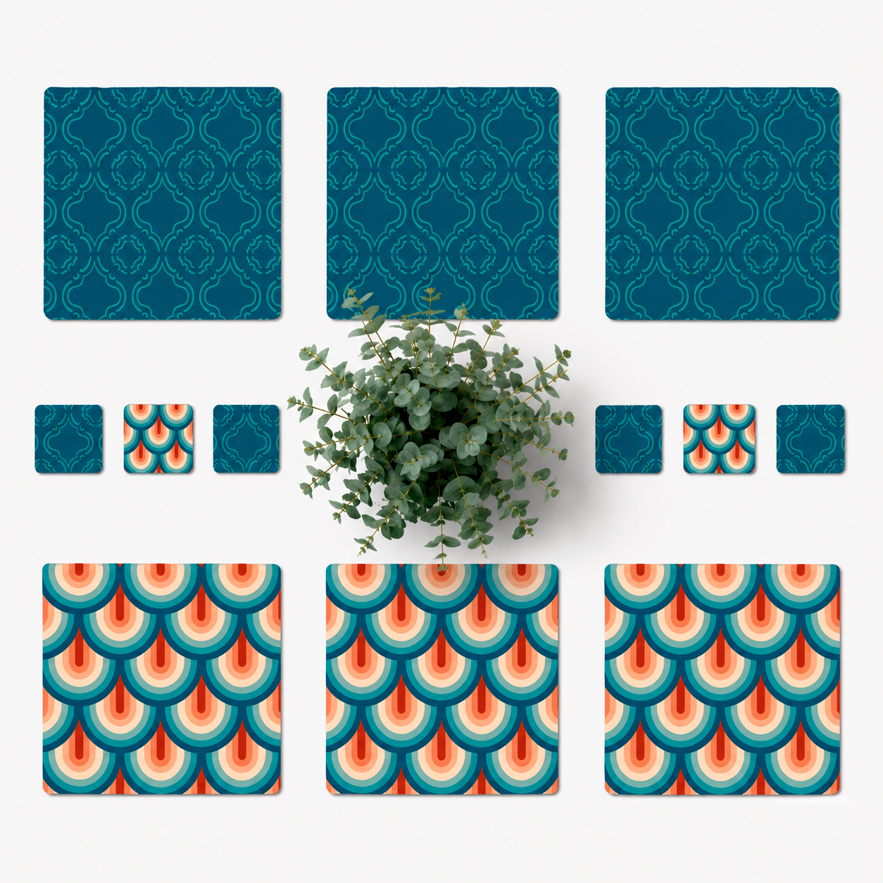 Peacock tiles