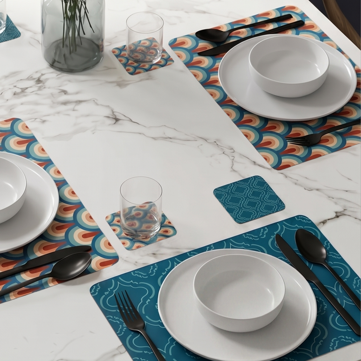 Peacock tiles