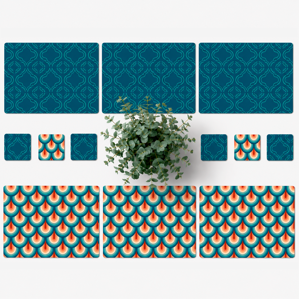 Peacock tiles
